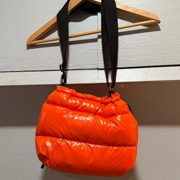 Bright Orange Puffer Bag - Picture 2 of 5